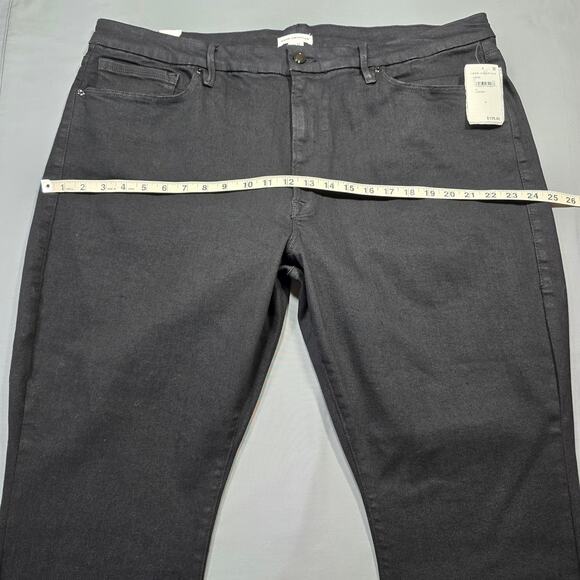 Good American Good Legs Skinny Sculpting Jeans Womens Plus Size 28 Black Stretch - Picture 7 of 14